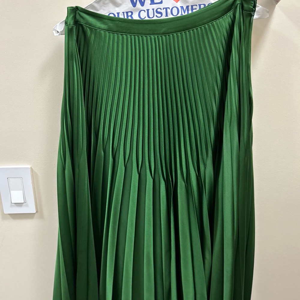 Reiss Forest Green A-Line Skirt